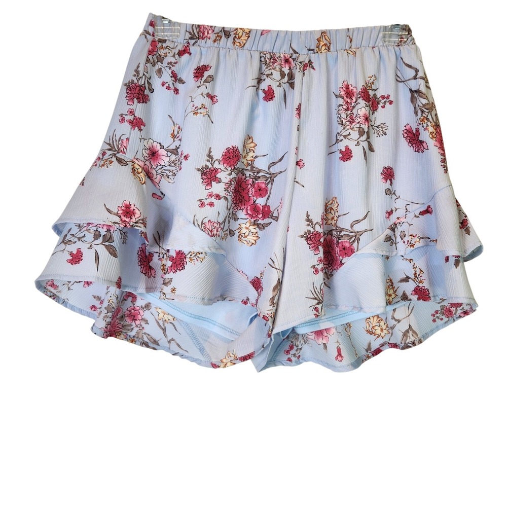 Altar'd State Floral Ruffle Shorts Cottagecore Botanical Small